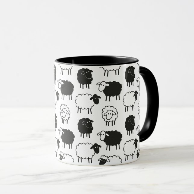 Schafe Tasse (VorderseiteRechts)