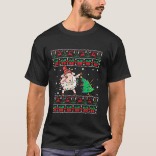 Schafe Ugi Weihnachten Sweater Dabbing Sheep Xmas  T-Shirt