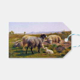 Schafe und ein Lamm in der Natur (von Rosa Bonheur Geschenkanhänger