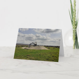 Schafe und Grabhühner, North Yorkshire. Leer Karte