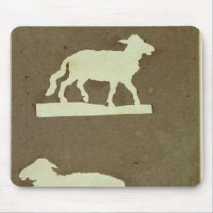 Schafe und Schafe mit Lamm Mousepad