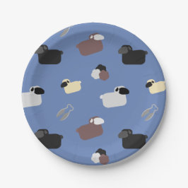 Schafe und Schafe Pappteller