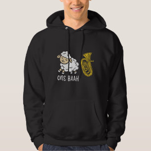 Schafe und Tuba Hoodie