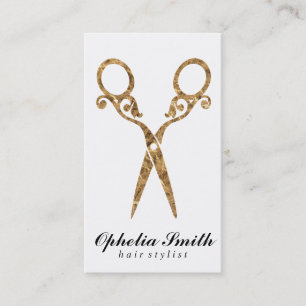 Schafe Verziert / Gold Visitenkarte