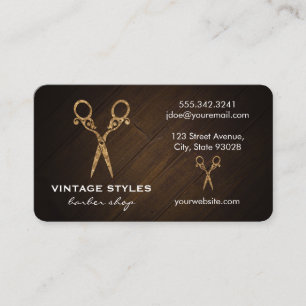 Schafe Verziert / Gold Visitenkarte