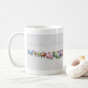 Schafe vieler Farben Tasse