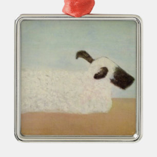 Schafe (von Milton Avery) Keramik-Ornament Ornament Aus Metall