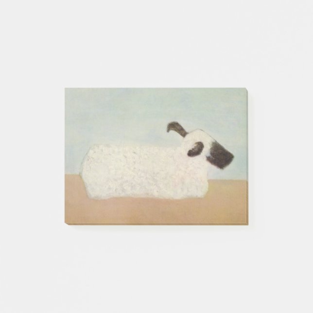 Schafe (von Milton Avery) Post-it Klebezettel (Vorderseite)