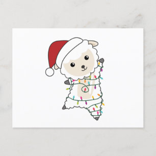 Schafe Weihnachtsschaf Wintertiere Postkarte