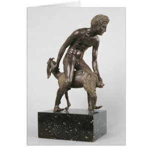 Schäfer, der eine Ziege milk