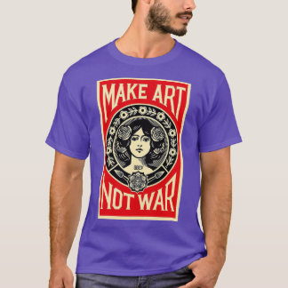 Schäfer Fee machen Kunst nicht Krieg T-Shirt