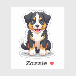 Schäfer, leichtgläubig, 3D Whimsy, Klein Aufkleber