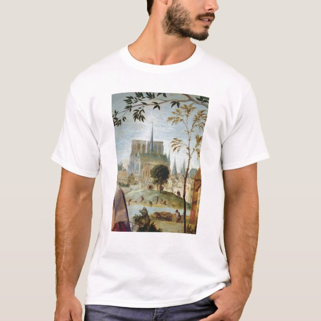 Schäfer mit Menge und Badegästen T-Shirt (Vorderseite)