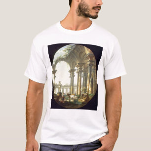 Schäfer mit Tieren in einer klassischen Landschaf T-Shirt