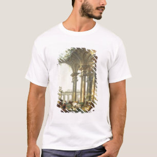 Schäfer mit Tieren in einer klassischen Landschaf T-Shirt