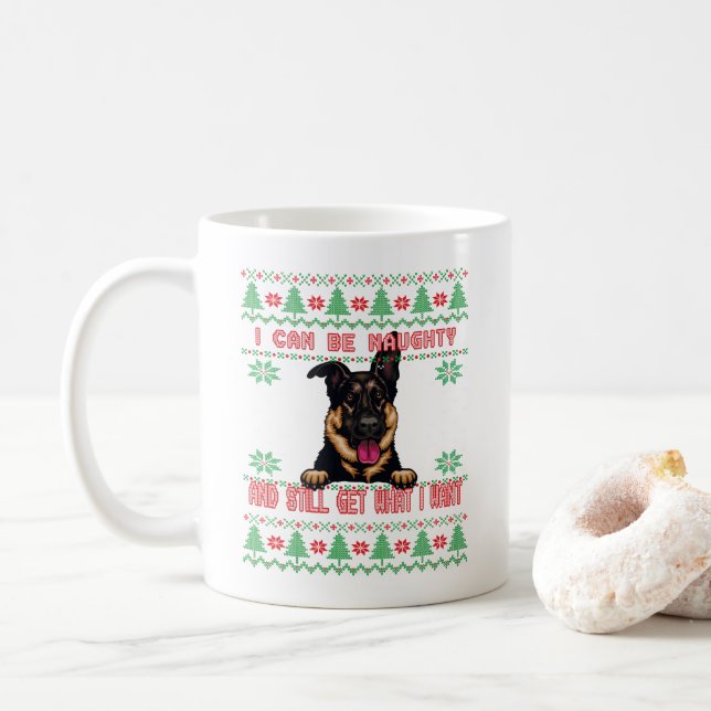 Schäfer Ugly Weihnachtssüßer Kaffeetasse (Mit Donut)