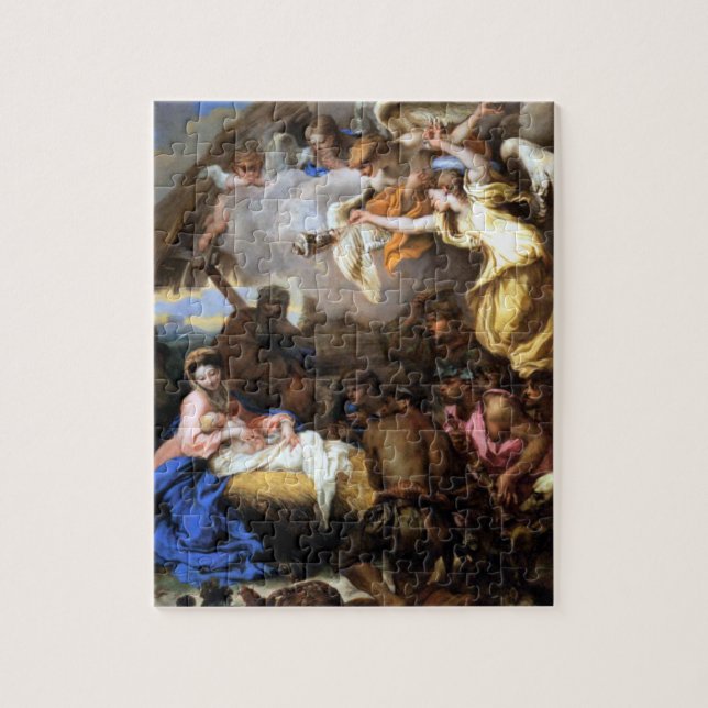 Schäfer Verehrungs-Jesuss Mary Joseph - Puzzle (Vertikal)