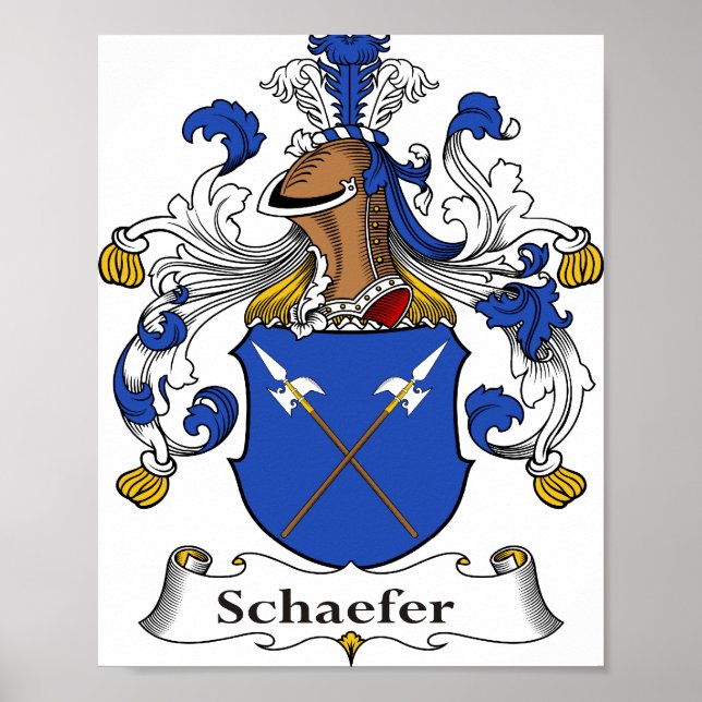 Schäfer-Wappen 8"x10"-Poster Poster (Vorne)