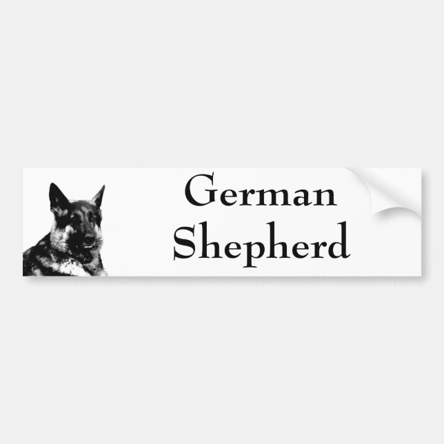 Schäferhund-Autoaufkleber Autoaufkleber (Vorne)