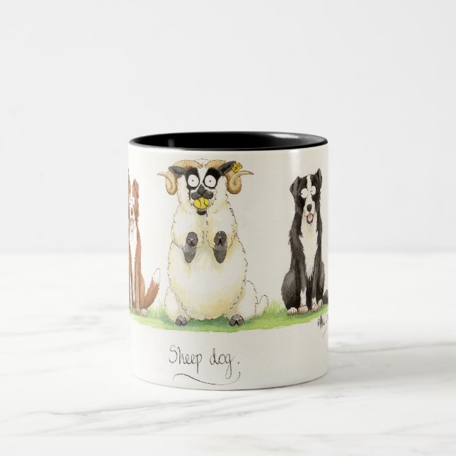 "Schäferhund-" Becher Zweifarbige Tasse (Mittel)