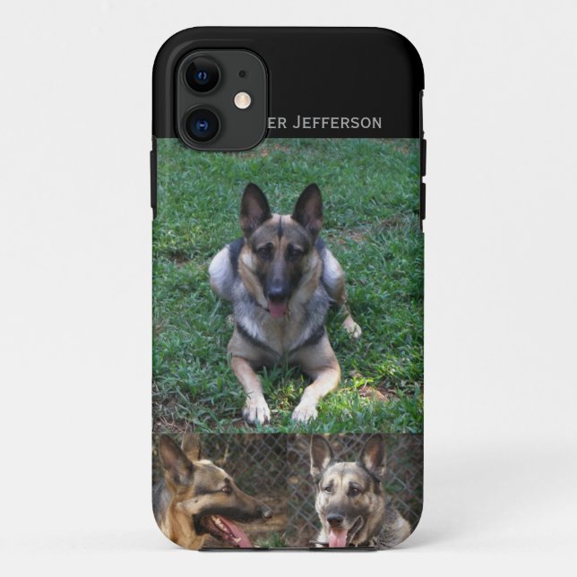 Schäferhund: Bild-Collage Case-Mate iPhone Hülle (Rückseite)
