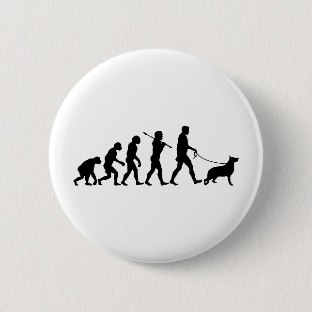 Schäferhund Button (Vorderseite)