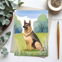 Schäferhund | Dog Aquarellmalerei