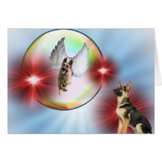Schäferhund-Engels-Fliegen