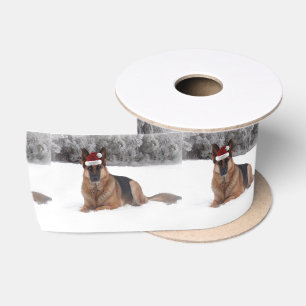 Schäferhund-Feiertags-Satin-Band Satinband