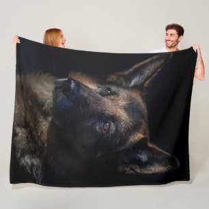 Schäferhund-Fleece-Decke Fleecedecke