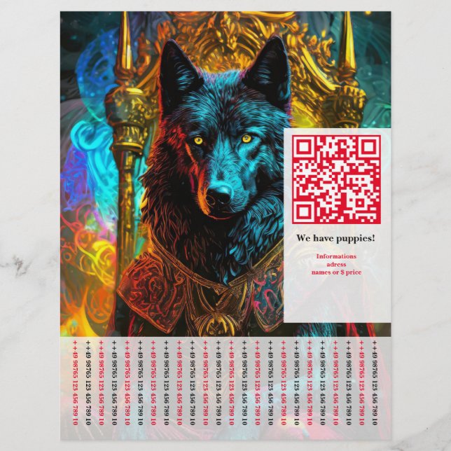 Schäferhund Flyer (Vorne)