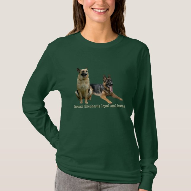 Schäferhund-Freund-Damen-Shirt T-Shirt (Vorderseite)