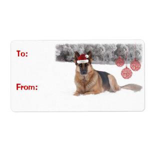 Schäferhund-Geschenk-Aufkleber