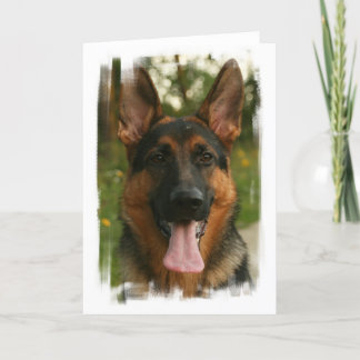 Schäferhund-Gruß-Karte Karte