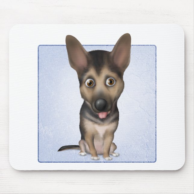 Schäferhund GS1 Mousepad (Vorne)