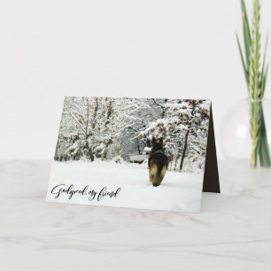 Schäferhund-Haustier-Verlust-Beileid Karte