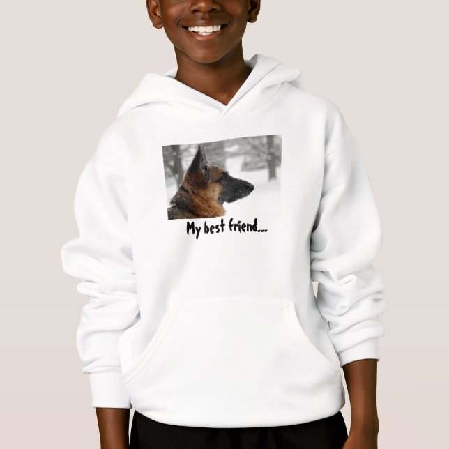 Schäferhund Hoodie (Vorderseite)