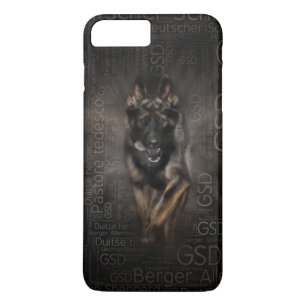 Schäferhund-Hund - Arbeitslinie fassen Kunst ab Case-Mate iPhone Hülle