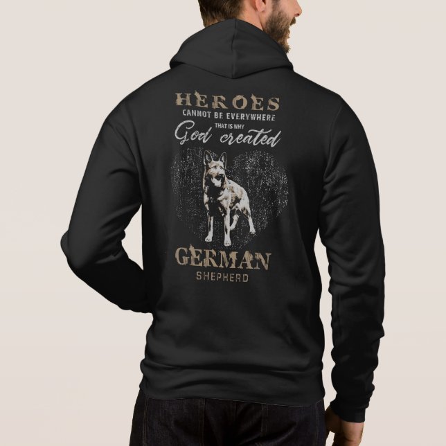 Schäferhund-Hund - GSD Hoodie (Rückseite)