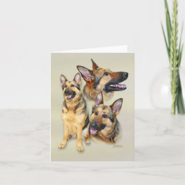 Schäferhund-Hund Karte