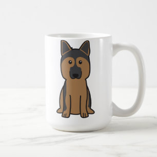 Schäferhund-HundeCartoon Tasse