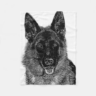 Schäferhund-HundeFleecedecke Fleecedecke