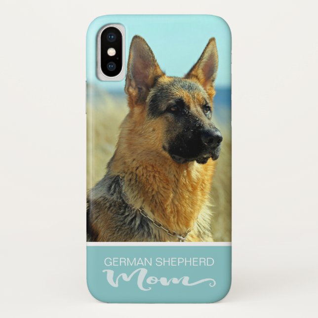 Schäferhund-HundeMama addieren Ihr HundeFoto Case-Mate iPhone Hülle (Rückseite)