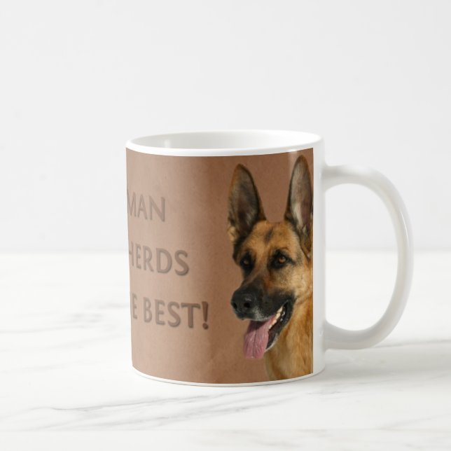 Schäferhund-HundeTasse Tasse (Rechts)
