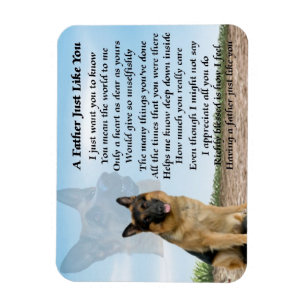 Schäferhund-Hundevater-Gedicht-Magnet Magnet