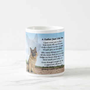 Schäferhund-Hundevater-Gedicht-Tasse Tasse