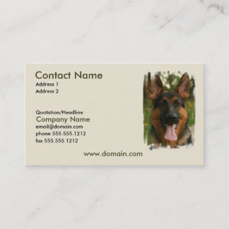 Schäferhund-HundeVisitenkarte Visitenkarte