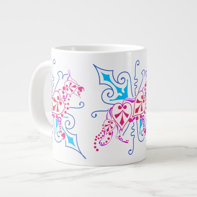 Schäferhund Jumbo-Tasse (Vorderseite Links)