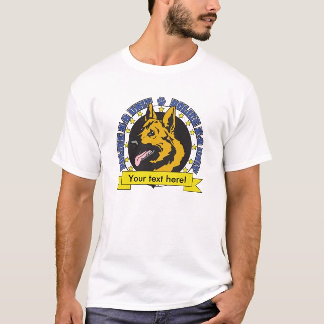 Schäferhund K9 T-Shirt (Vorderseite)
