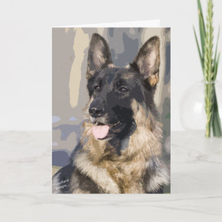 Schäferhund-Karte Karte